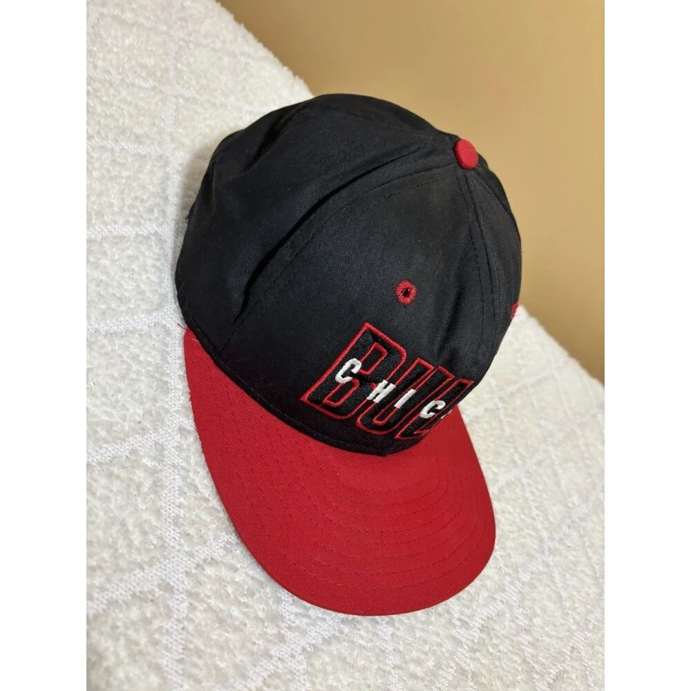 Vintage 90s Chicago Bulls NBA  Embroidered USA Made Snap Back Hat